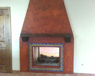 Southwest style fireplace