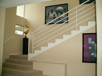 Cleanly painted entry